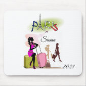 Paris Frankreich Urlaub Mouse Pad! Mousepad (Vorne)