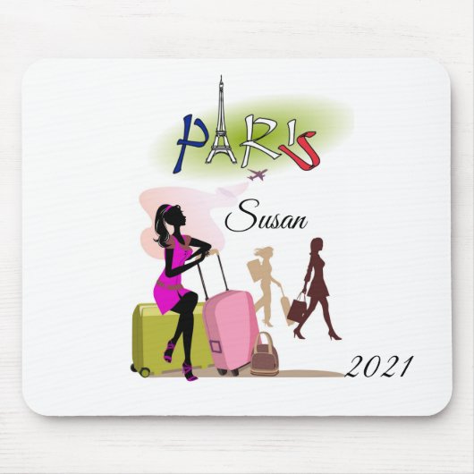 Paris Frankreich Urlaub Mouse Pad! Mousepad (Vorne)
