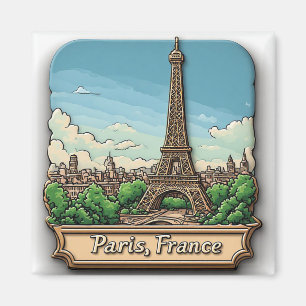 🧲 Paris Frankreich Urlaubserinnerung Für Sammler Magnet