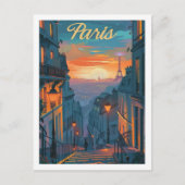 Paris Frankreich Vintag Berühmter Reiseort Postkarte (Vorderseite)