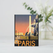 Paris - Frankreich Vintag Postkarte (Stehend Vorderseite)