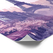 Paris - Frankreich Vintage Kunstreise Poster (Ecke)