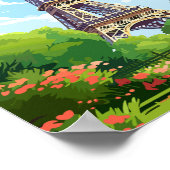 Paris-Frankreich-Vintage Poster (Ecke)