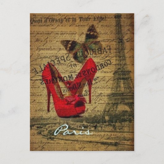 Paris, Frankreich - Vintage Postkarte (Vorderseite)