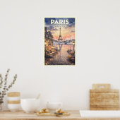Paris Frankreich Vintage Reise Poster (Küche)