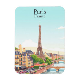 Paris, Frankreich Vintage Reisen Eiffelturm Magnet