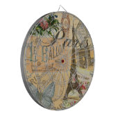 Paris Frankreich Vintage Reisen Kunstvoll wandern Dartscheibe (Vorderseite Links)