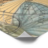 Paris Frankreich Vintage Reisen Kunstvoll wandern Poster (Ecke)