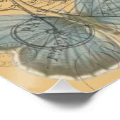 Paris Frankreich Vintage Reisen Kunstvoll wandern Poster (Ecke)