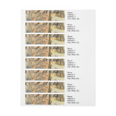 Paris Frankreich Vintage Reisen Kunstvoll wandern Rundum-Adressaufkleber (Bogen)