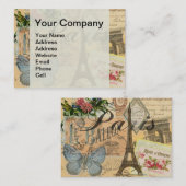 Paris Frankreich Vintage Reisen Kunstvoll wandern Visitenkarte (Vorne/Hinten)