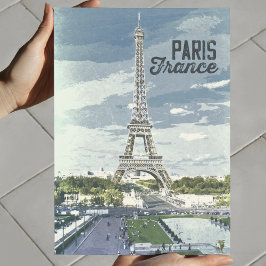 Paris Frankreich Vintage Reisen Retro Art Poster
