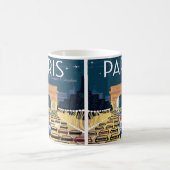 Paris Frankreich Vintage Reisetourismus Urlaub Kaffeetasse (Mittel)