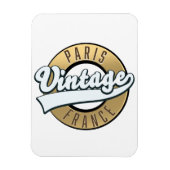 Paris - Frankreich - Vintages Logo Magnet (Vertikal)
