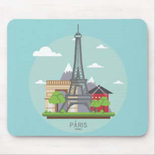 Paris Frankreich Wahrzeichen Eiffel Tower Mauspad