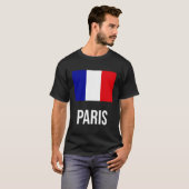 Paris Französisch Flagge Stadt Urlaub Roots Frankr T-Shirt (Vorne ganz)