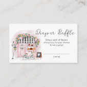 Paris Französisch Patisserie Dusche Windeln Raffel Begleitkarte (Vorderseite)