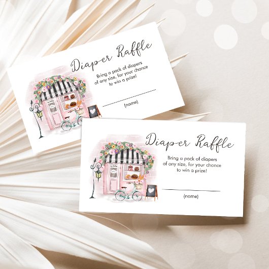 Paris Französisch Patisserie Dusche Windeln Raffel Begleitkarte