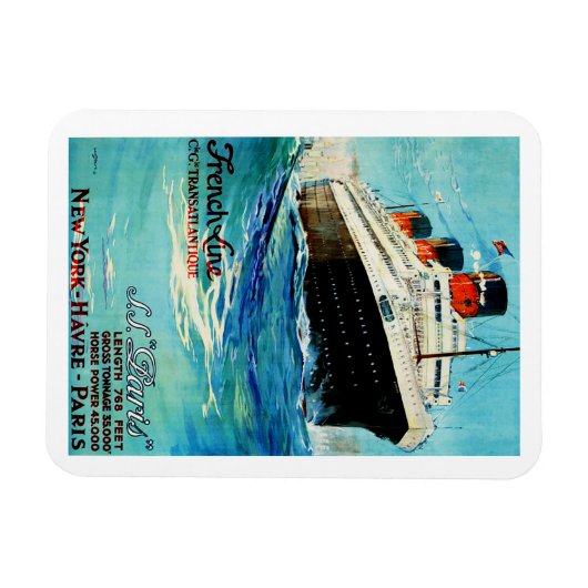 Paris - Französische Linie Magnet (Horizontal)