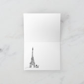 Paris French Baby Dusche Vielen Dank Dankeskarte (Innenseite)