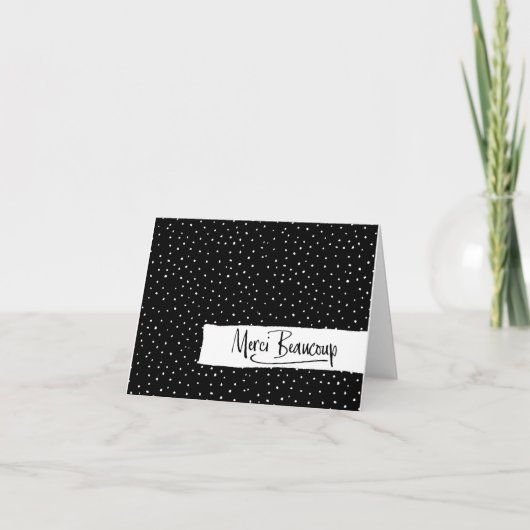 Paris French Baby Dusche Vielen Dank Dankeskarte (Vorderseite)