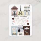 Paris French Cafe Patisserie Baby Shower Begleitkarte (Vorderseite)