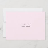 Paris French Eiffel Tower Baby Dusche Einladung (Rückseite)