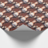 Paris French Marie Antoinette Wrapping Paper Geschenkpapier (Ecke)