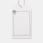 Paris French Poodles Baby Dusche Black Pink Geschenkanhänger (Rückseite)