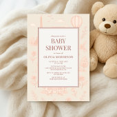 Paris French Toile Baby Shower Einladung