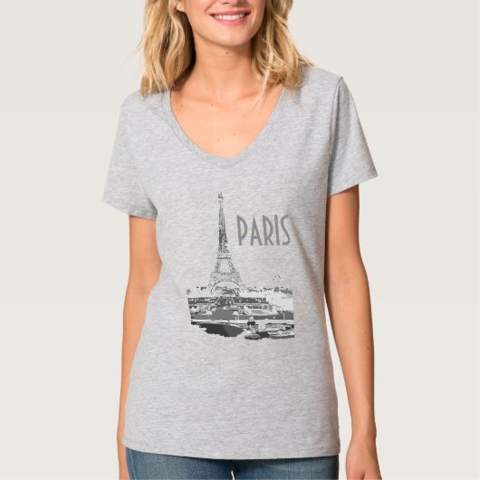 Paris, fügen Sie den Text-T - Shirt hinzu (Vorderseite)