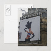 Paris - Galeries Lafayette - Postkarte (Vorne/Hinten)