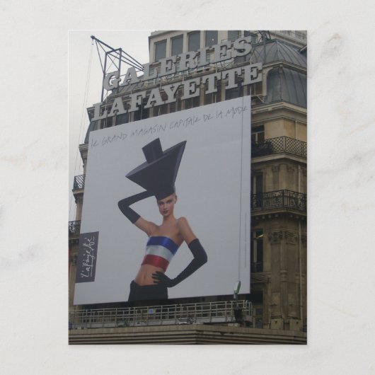 Paris - Galeries Lafayette - Postkarte (Vorderseite)