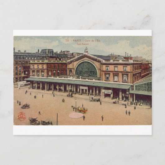Paris Gare de L'Est Postkarte (Vorderseite)