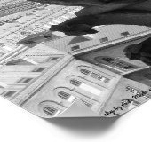 Paris Gargoyle B&W Poster (Ecke)