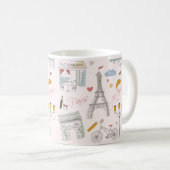 Paris Geburtstagsgeschenk Kaffeetasse (VorderseiteRechts)