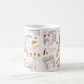 Paris Geburtstagsgeschenk Kaffeetasse (Mittel)