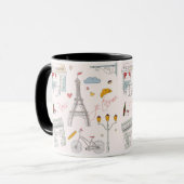 Paris Geburtstagsgeschenk Tasse (Vorderseite Links)