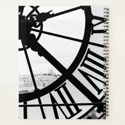 Paris Geeignete Geschenke in Schwarz und Weiß Planer (Rückseite)