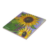 Paris gelbe Sonnenblume-Fliese Fliese (Seite)