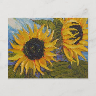 Paris' Gelbe Sonnenblume Postkarte