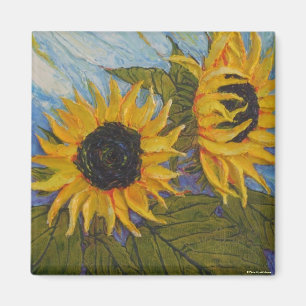Paris gelber Sonnenblume-Magnet Magnet
