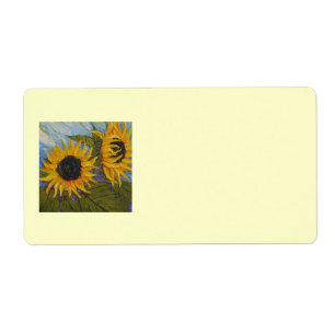 Paris gelber Sonnenblume-Verschiffen-Aufkleber