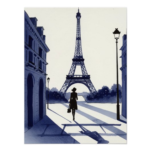 Paris-Gemälde  Poster (Vorderseite)