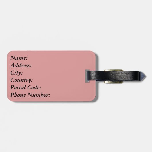 Paris Gepäckanhänger (Rückseite horizontal)