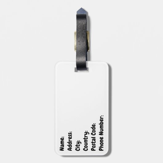 Paris Gepäckanhänger (Rückseite vertikal)