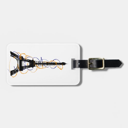 Paris Gepäckanhänger (Vorderseite horizontal)