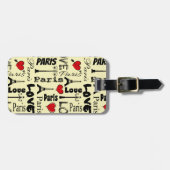 Paris Gepäckanhänger (Vorderseite horizontal)