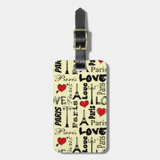 Paris Gepäckanhänger (Vorderseite vertikal)