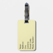 Paris Gepäckanhänger (Rückseite vertikal)